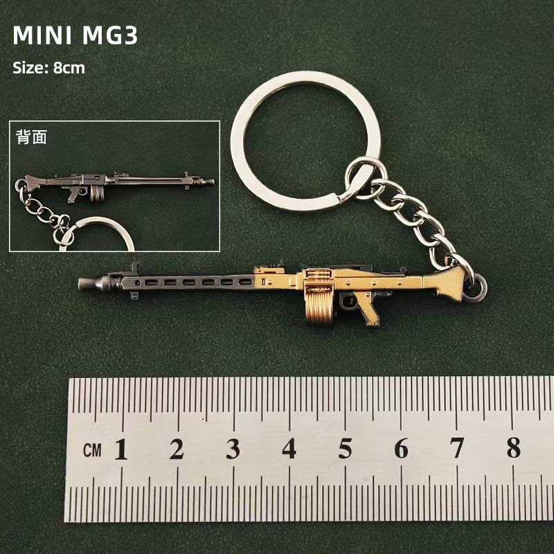 Alloy P92 Model G17 Sand Eagle Left Wheel Keychain