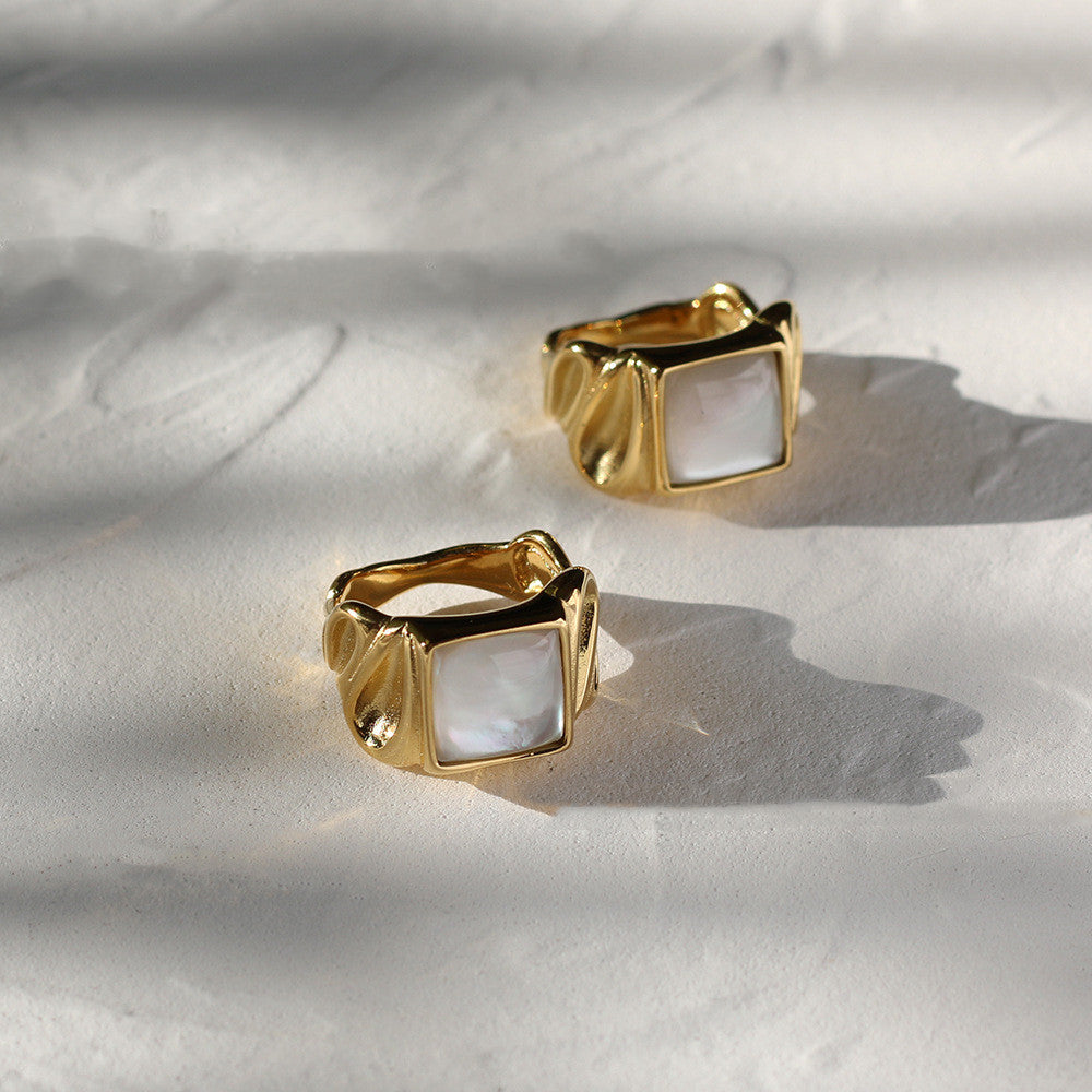 Shell Vintage Metal Fashion Ring