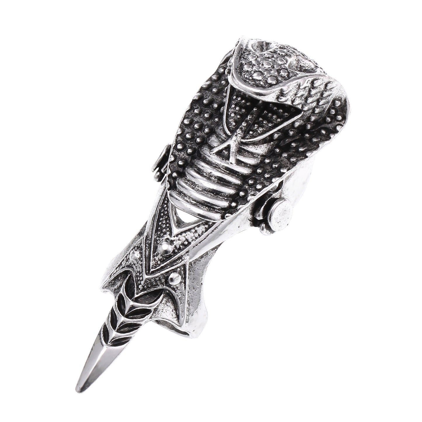 Alloy Long Ring Rock Skull Dragon Joint Bend