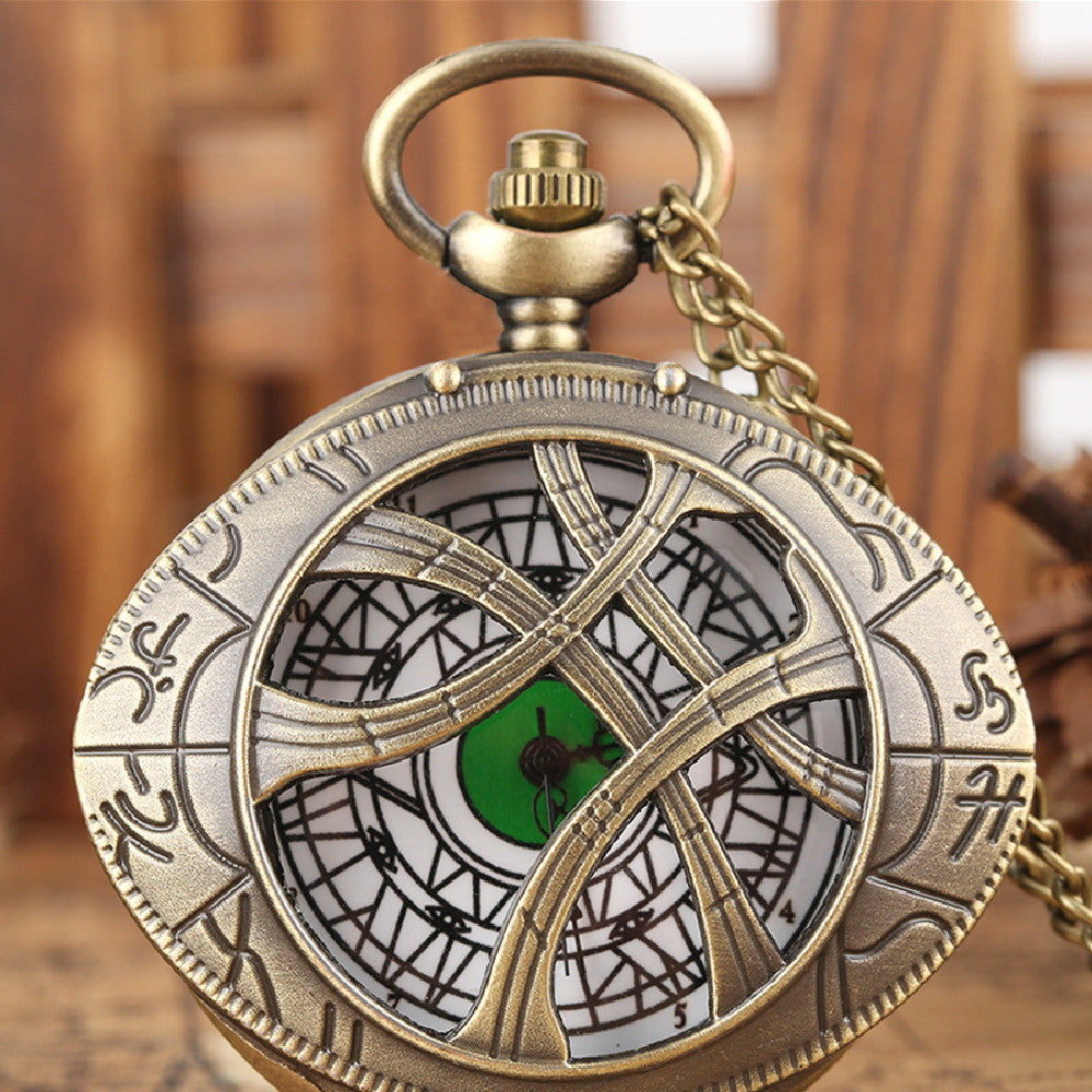 Angel Magic Eye Retro Large Pocket Watch