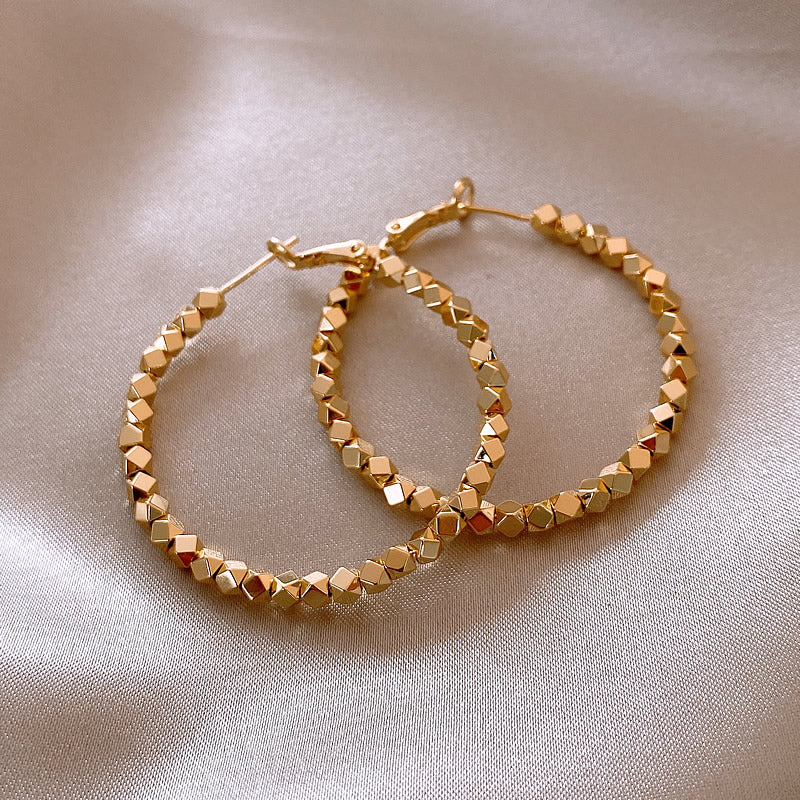 Broken Silver Trendy Niche Design Earrings