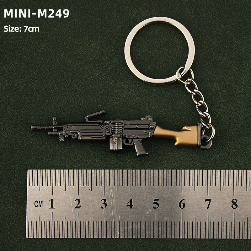 Alloy P92 Model G17 Sand Eagle Left Wheel Keychain