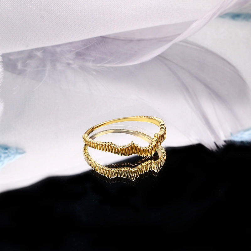 S925 Silver Ring Irregular Ring