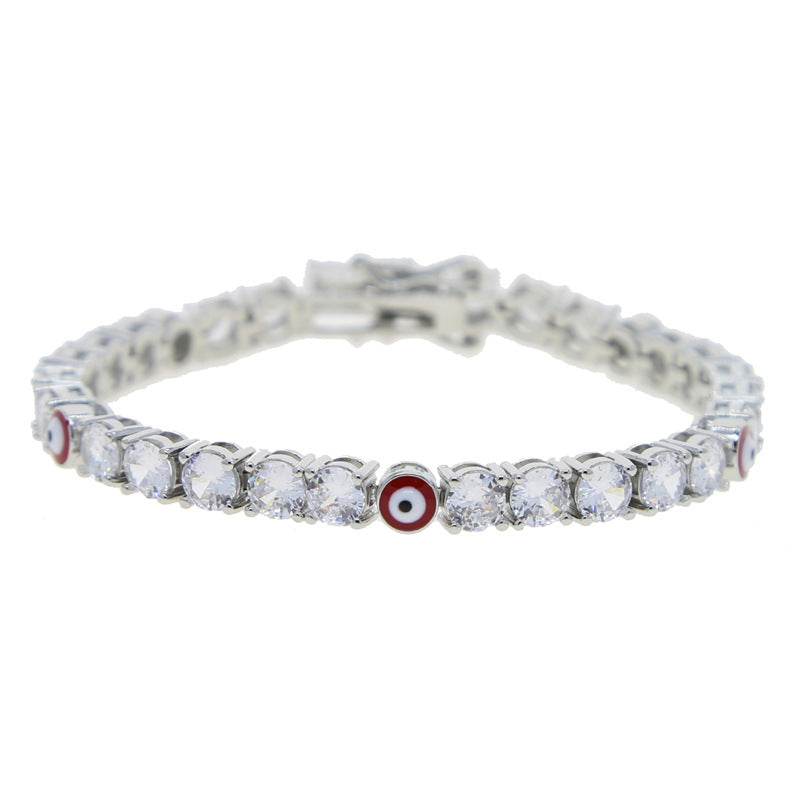 5mm Zircon Eye Tennis Chain Bracelet