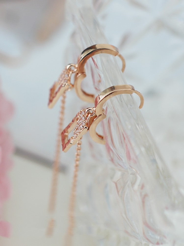 Geometric Square Women's Long Earrings